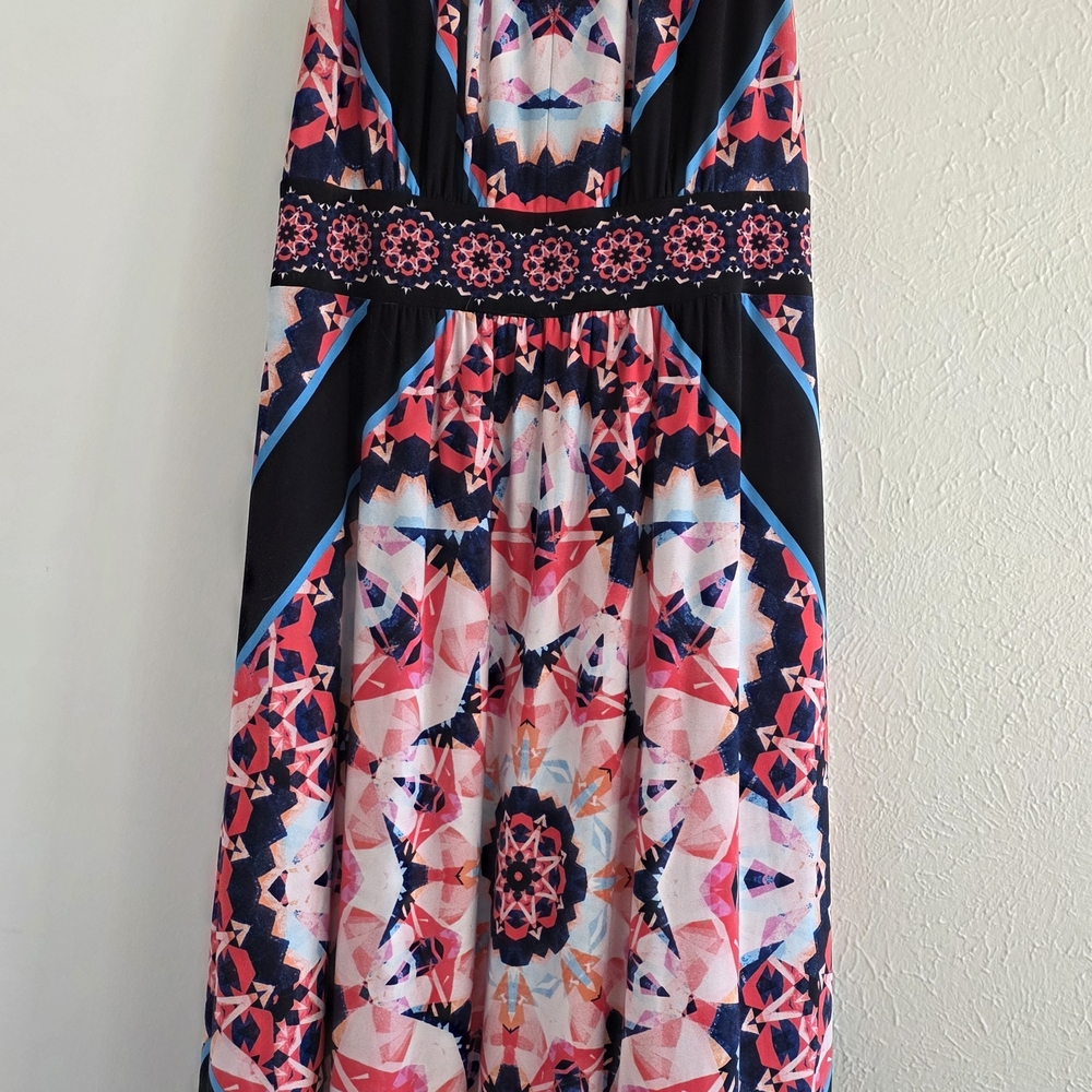 London Times Multicolor Abstract Dress